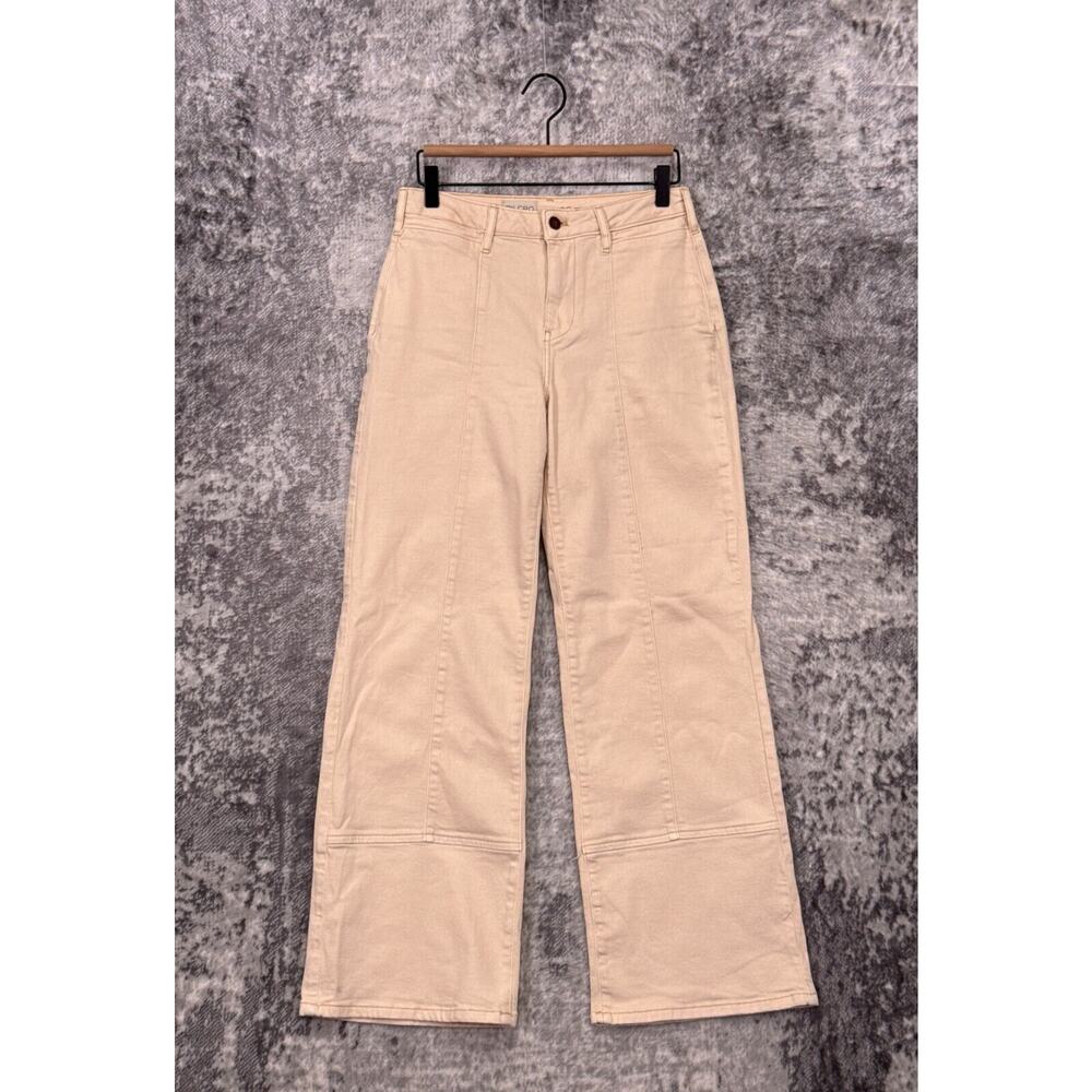 Anthropologie Pants 26 Womens Pilcro Hemp Blend High Rise Straight Leg Utility